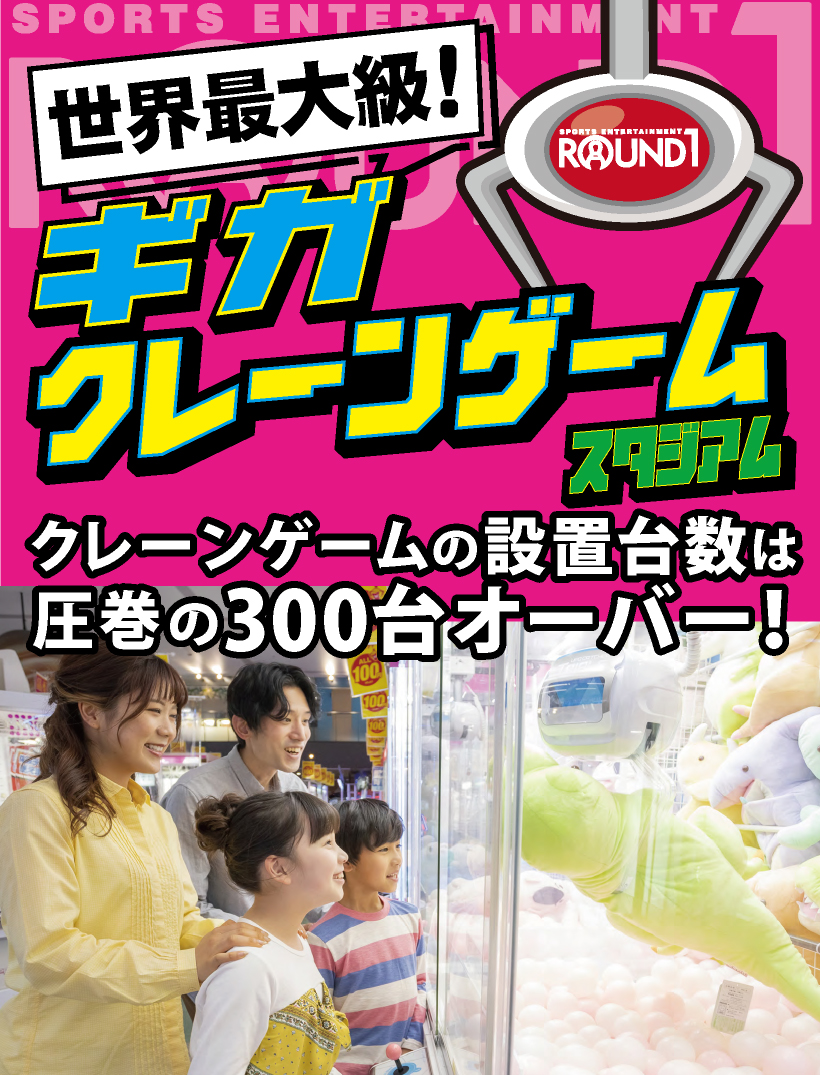 種類豊富な品揃え クレーンゲーム