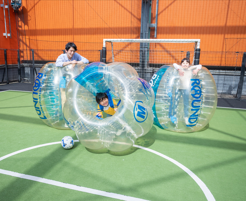 ラウンドワン スポッチャ バブルサッカー